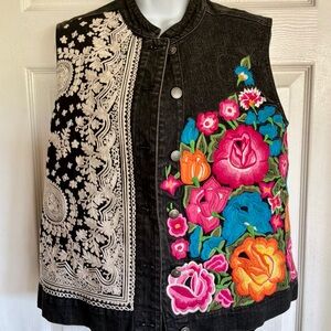 CHICO’S PLATINUM Embroidered Jacket